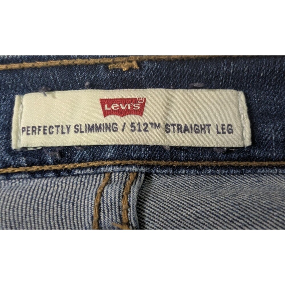 VTG Levi's 512 Women's Perfectly Slimming Jeans 12S/C Cotton Blend Blue - Picture 6 of 10